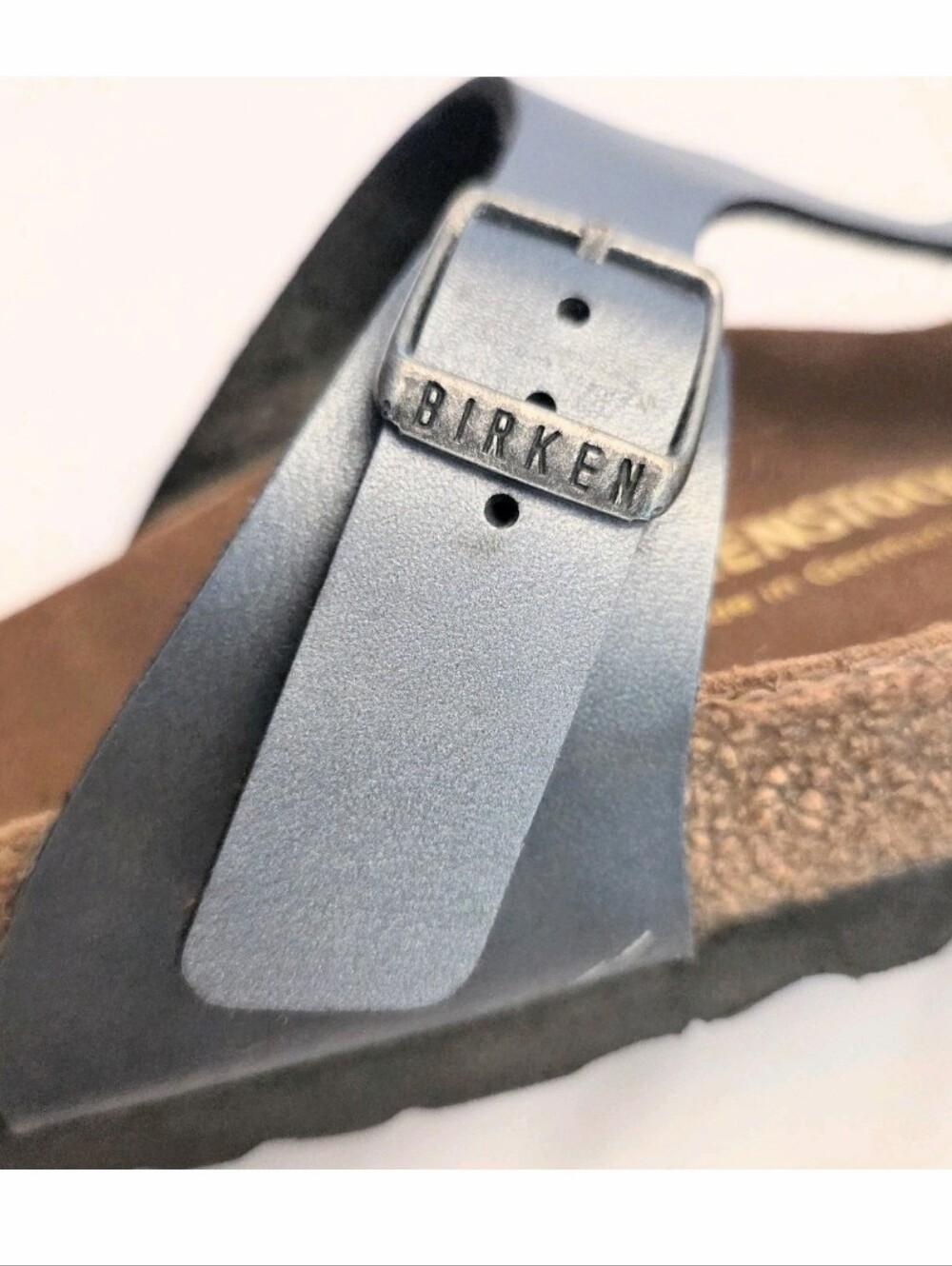 Birkenstock Gizah Thong Sandal Women’s Metallic Gray Shoes Size US 7-7.5/Euro 38 - Picture 7 of 11